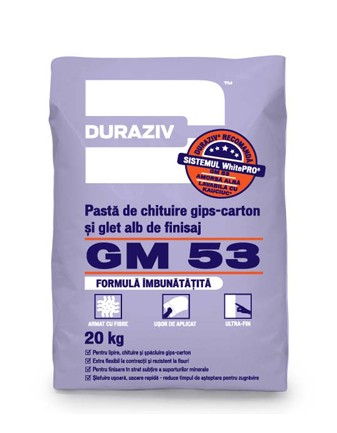 DURAZIV GM53/5KG PASTA DE CHITUIRE A ROSTURILOR LA GIPS CART